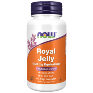 Now Foods Jalea Real 1500 mg - 60 Cápsulas Vegetales