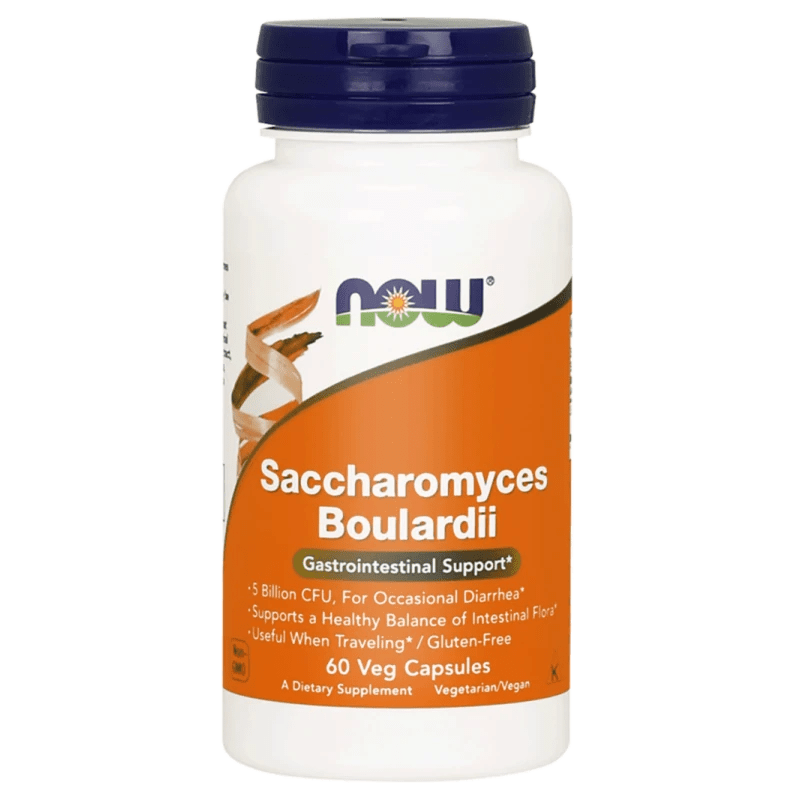 Now Foods Saccharomyces Boulardii - 60 Cápsulas Vegetales