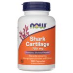 Now Foods Cartílago de Tiburón 750 mg - 100 Cápsulas