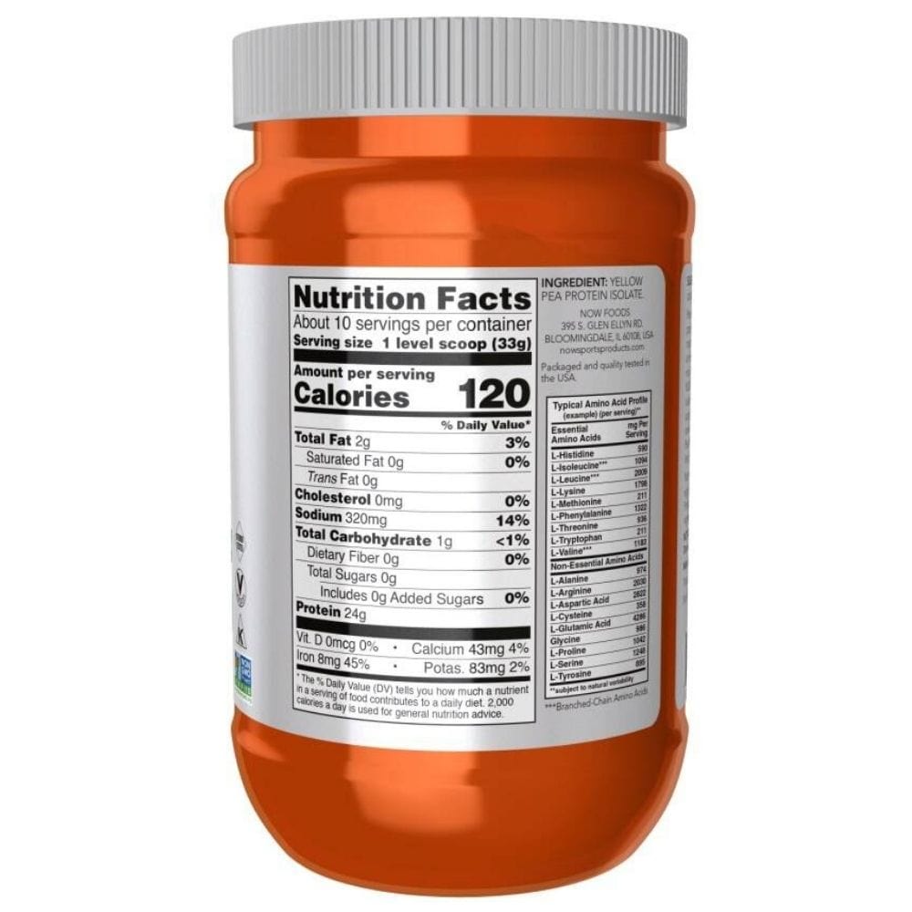 Now Foods Sport Proteína de Guisante - 907 g - Imagen 2