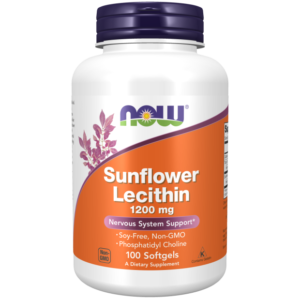 Now Foods Lecitina de girasol 1200 mg - 100 cápsulas blandas