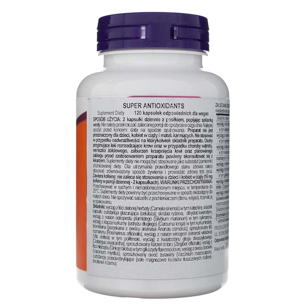 Now Foods Super Antioxidantes - 120 Cápsulas Vegetales - Imagen 3