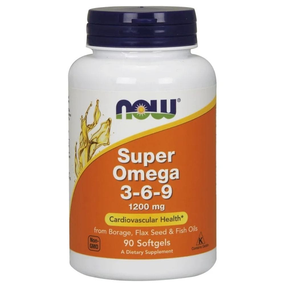 Now Foods Super Omega 3-6-9 1200 mg - 90 Cápsulas blandas