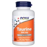 Now Foods Taurina 500mg - 100 Cápsulas Vegetales