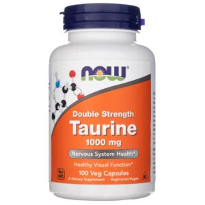 Now Foods Taurina Doble Fuerza 1000 mg - 100 Cápsulas Vegetales