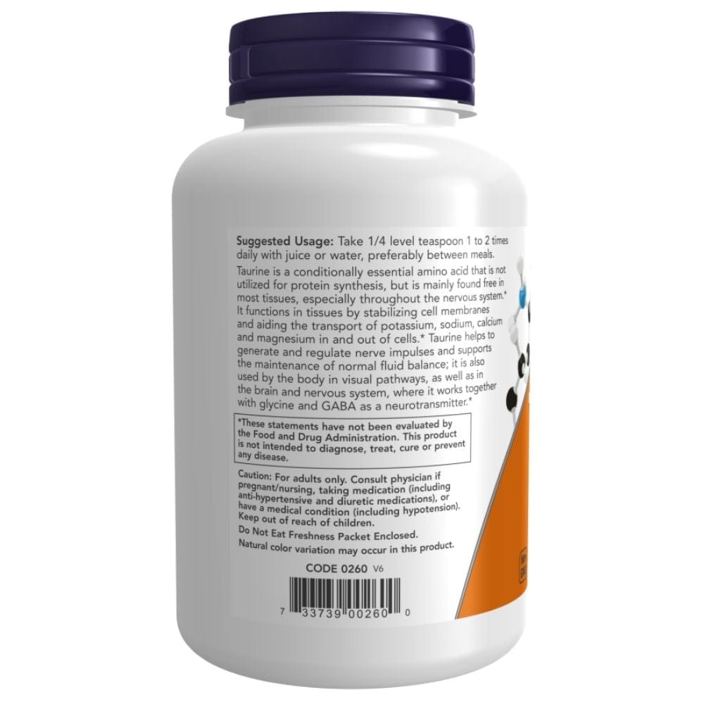 Now Foods Taurina Pura en Polvo - 227 g - Imagen 3