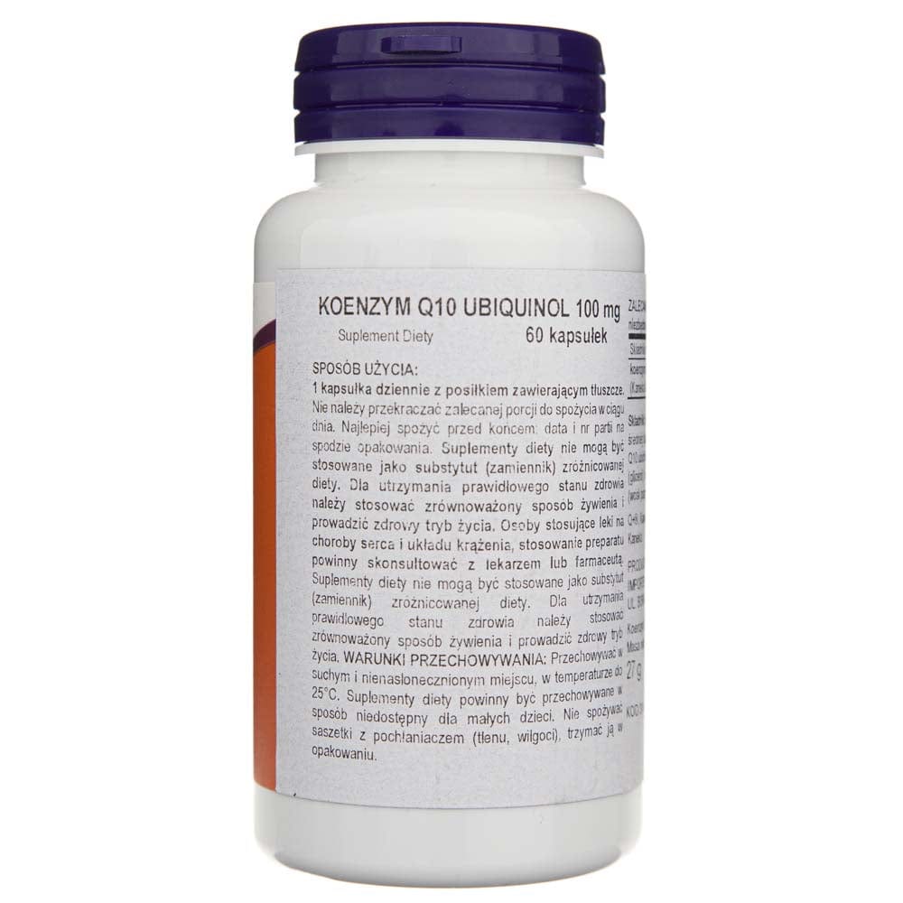 Now Foods Ubiquinol 100 mg - 60 Cápsulas blandas - Imagen 3