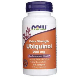 Now Foods Ubiquinol, Extra Strength 200 mg - 60 Cápsulas blandas
