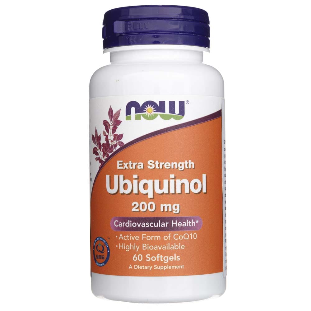 Now Foods Ubiquinol, Extra Strength 200 mg - 60 Cápsulas blandas