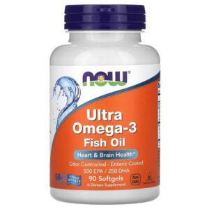 Now Foods Ultra Omega-3, 500 EPA / 250 DHA - 90 Cápsulas blandas