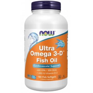Now Foods Aceite de pescado Ultra Omega-3-D - 180 cápsulas blandas