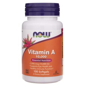 Now Foods Vitamina A 10000 UI - 100 Cápsulas blandas