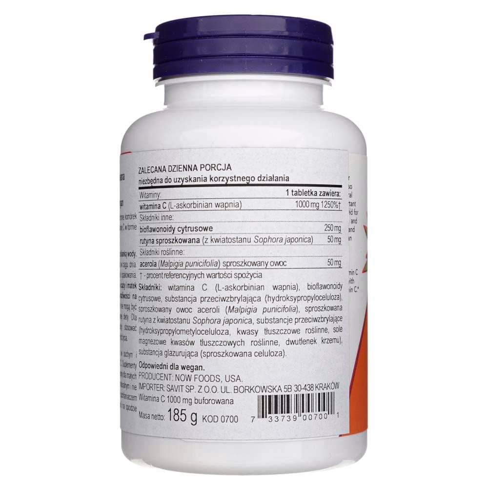 Now Foods Vitamina C-1000 Complejo, tamponado - 90 Tabletas - Imagen 2