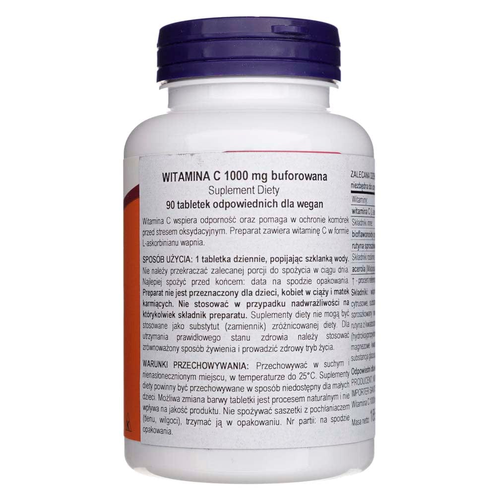 Now Foods Vitamina C-1000 Complejo, tamponado - 90 Tabletas - Imagen 3