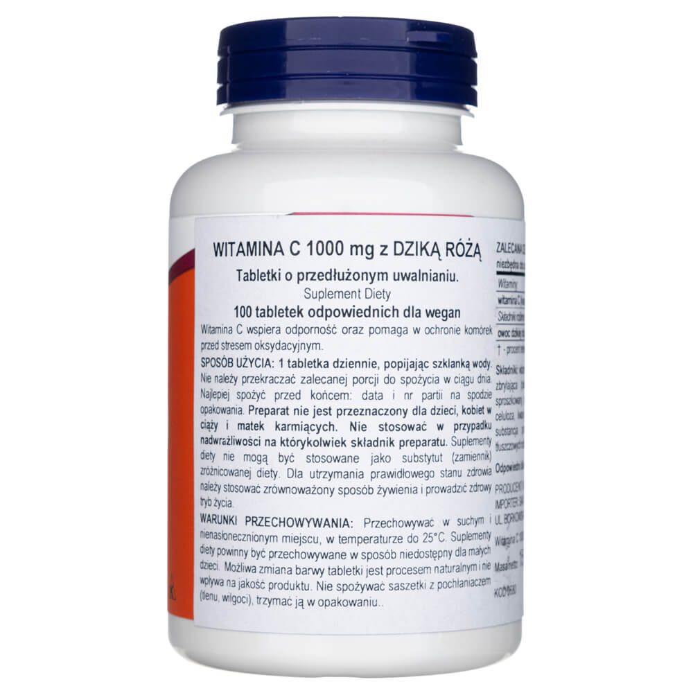 Now Foods Vitamina C-1000 de liberación prolongada - 100 Tabletas - Imagen 2