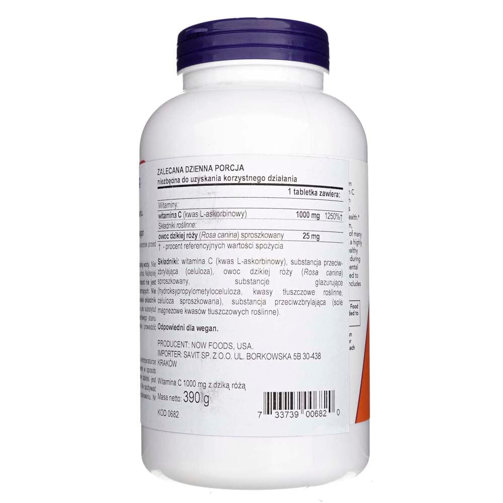 Now Foods Vitamina C-1000 de liberación prolongada - 250 Tabletas - Imagen 2