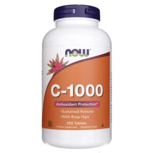 Now Foods Vitamina C-1000 de liberación prolongada - 250 Tabletas