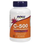 Now Foods Vitamina C-500 Ascorbato de calcio-C - 100 Cápsulas