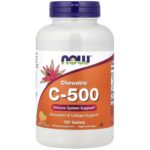 Now Foods Vitamina C-500 Naranja Masticable - 100 Tabletas