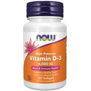 Now Foods Vitamina D3 4000 UI - 120 Cápsulas