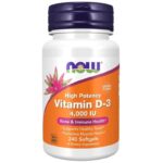 Now Foods Vitamina D3 4000 UI - 240 cápsulas blandas