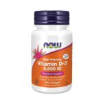 Now Foods Vitamina D3 5000 UI - 240 Cápsulas blandas