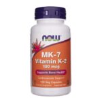 Now Foods Vitamina K2 MK-7 100 mcg - 120 Cápsulas Vegetales