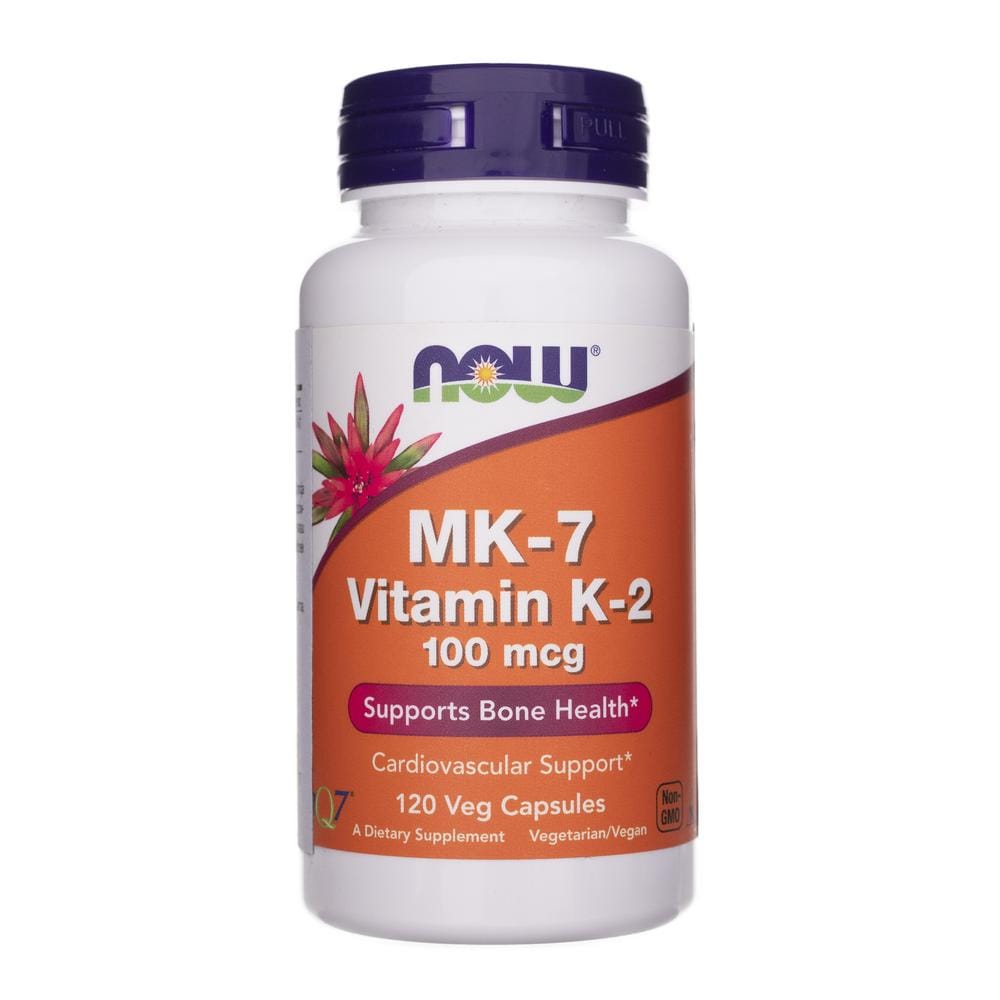 Now Foods Vitamina K2 MK-7 100 mcg - 120 Cápsulas Vegetales