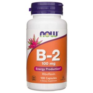 Now Foods Vitamina B-2 100 mg - 100 cápsulas