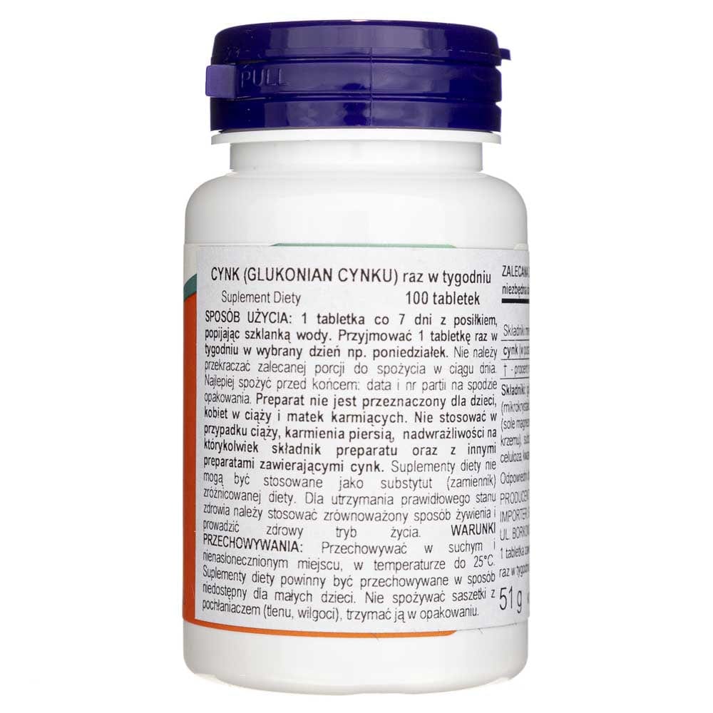 Now Foods Zinc 50 mg - 100 Tabletas - Imagen 3