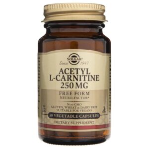 Solgar Acetil L-Carnitina 250 mg - 30 Cápsulas