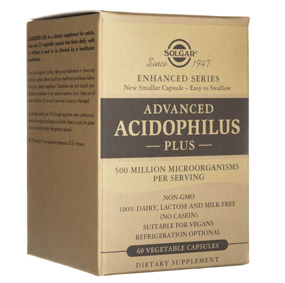 Solgar Advanced Acidophilus Plus - 60 cápsulas vegetales - Imagen 5
