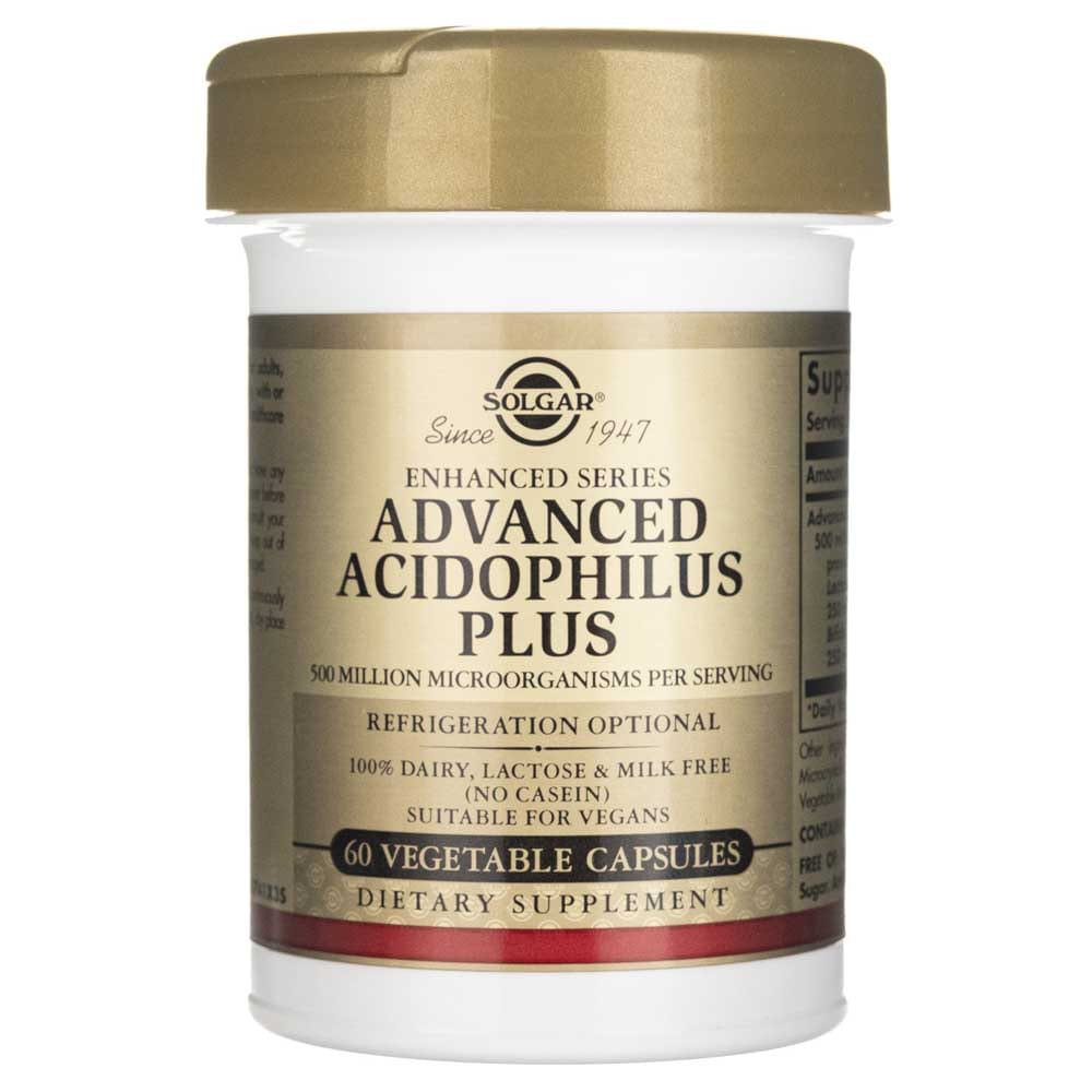 Solgar Advanced Acidophilus Plus - 60 cápsulas vegetales - Imagen 2