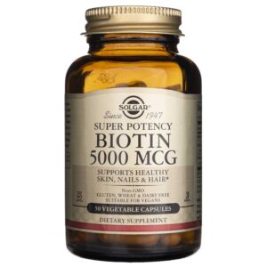 Solgar Biotina 5000 mcg - 50 Cápsulas Vegetales