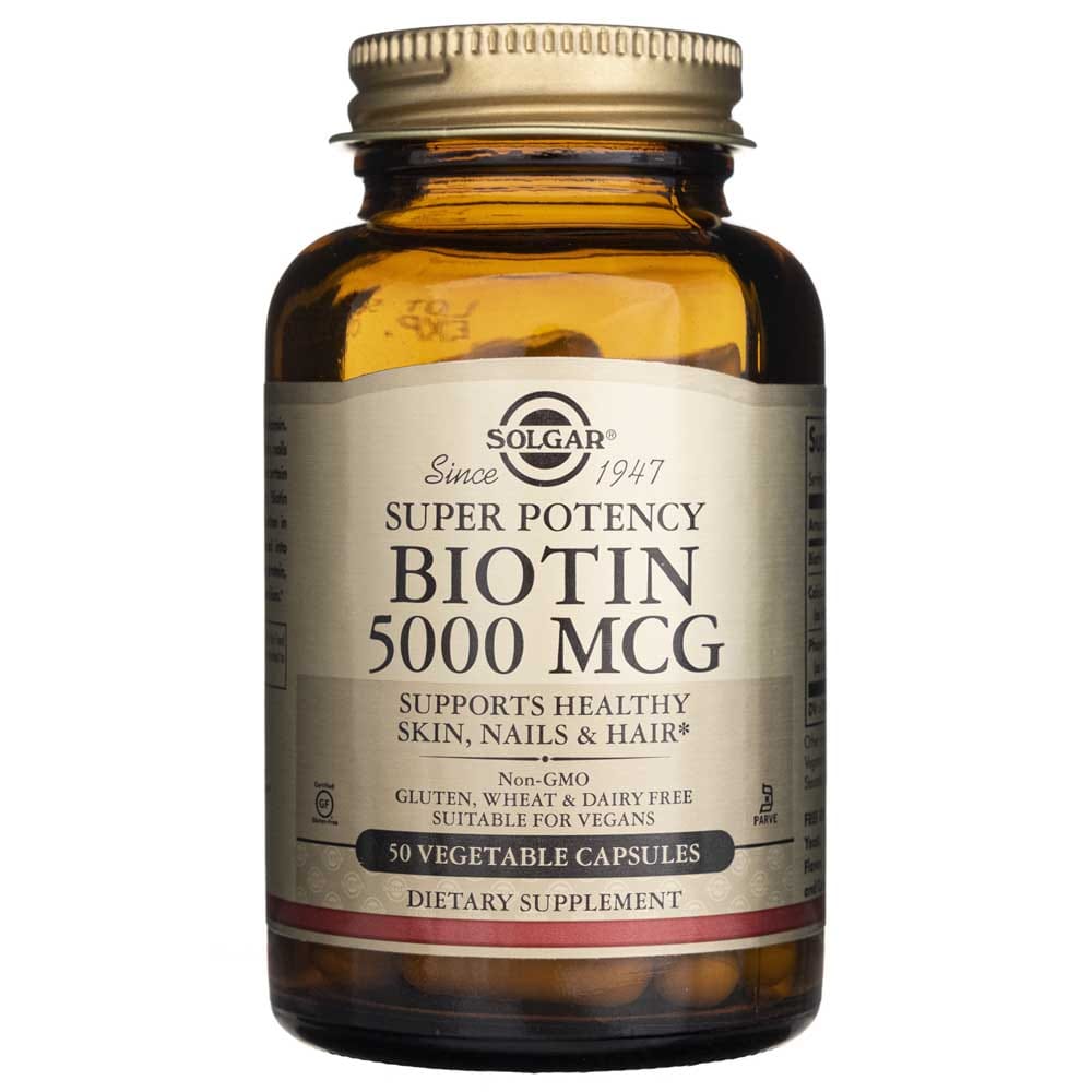 Solgar Biotina 5000 mcg - 50 Cápsulas Vegetales