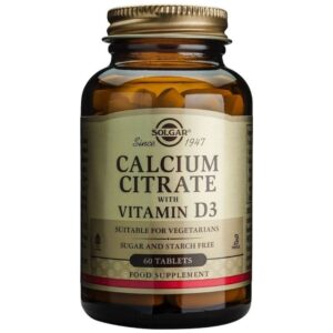Solgar Citrato de calcio con vitamina D3 - 60 comprimidos