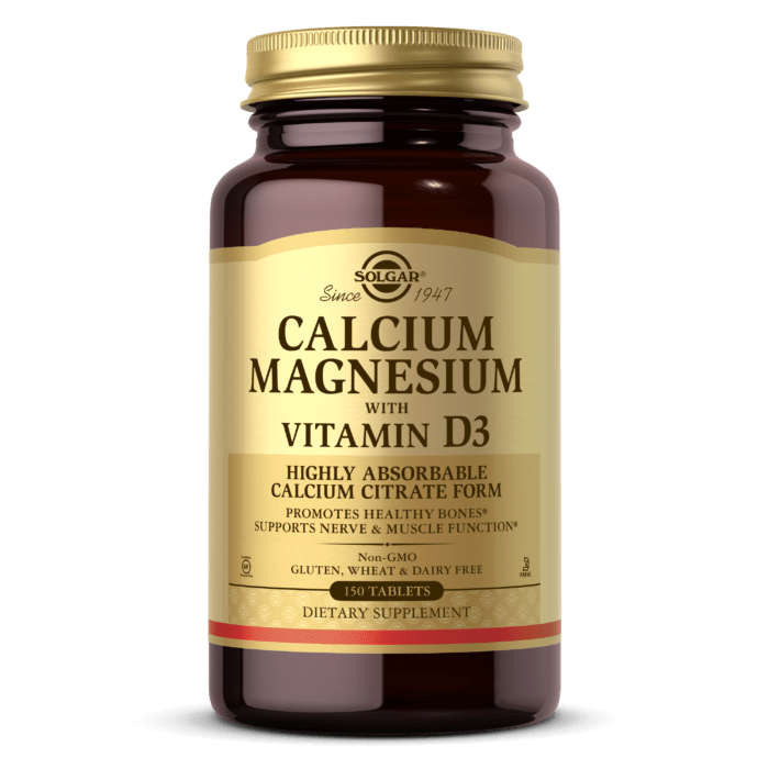 Solgar Calcio Magnesio con Vitamina D3 - 150 Tabletas