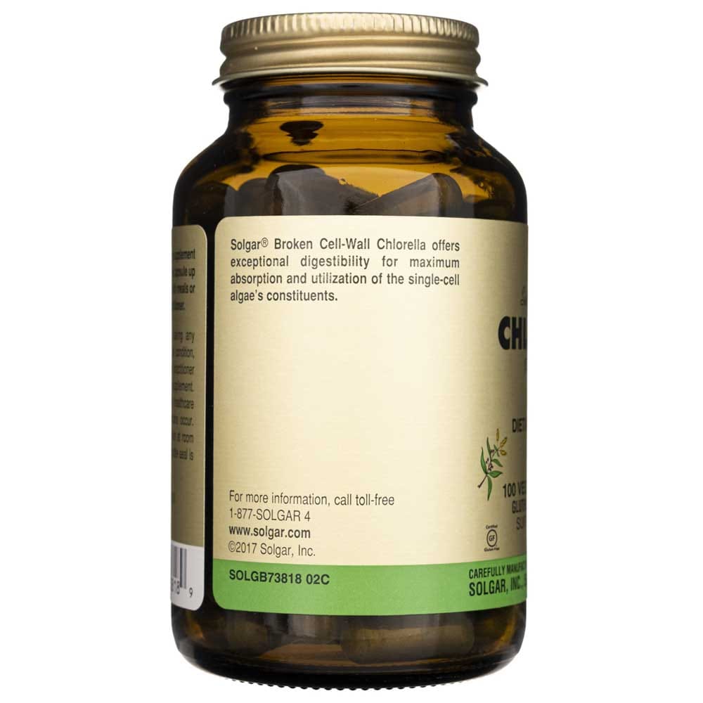Solgar Chlorella 520 mg - 100 Cápsulas Vegetales - Imagen 3