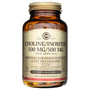 Solgar Colina / Inositol 500 mg - 100 Cápsulas Vegetales