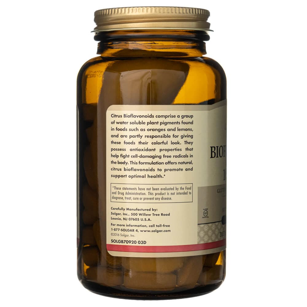 Solgar Complejo de Bioflavonoides Cítricos 1000 mg - 100 Tabletas - Imagen 5