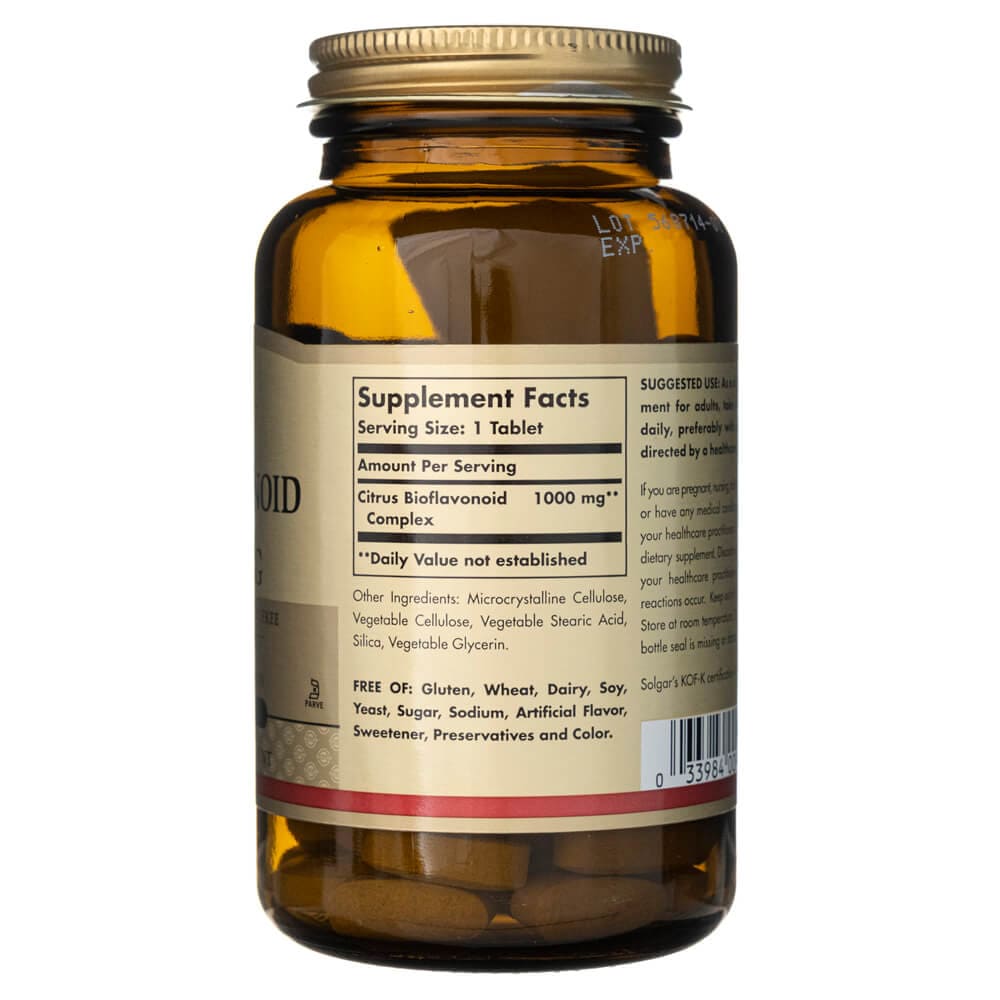 Solgar Complejo de Bioflavonoides Cítricos 1000 mg - 100 Tabletas - Imagen 2