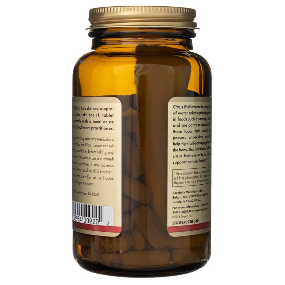 Solgar Complejo de Bioflavonoides Cítricos 1000 mg - 100 Tabletas - Imagen 4