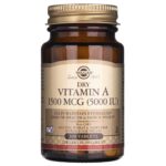 Solgar Vitamina A seca 1500 mcg (5000 UI) - 100 Tabletas