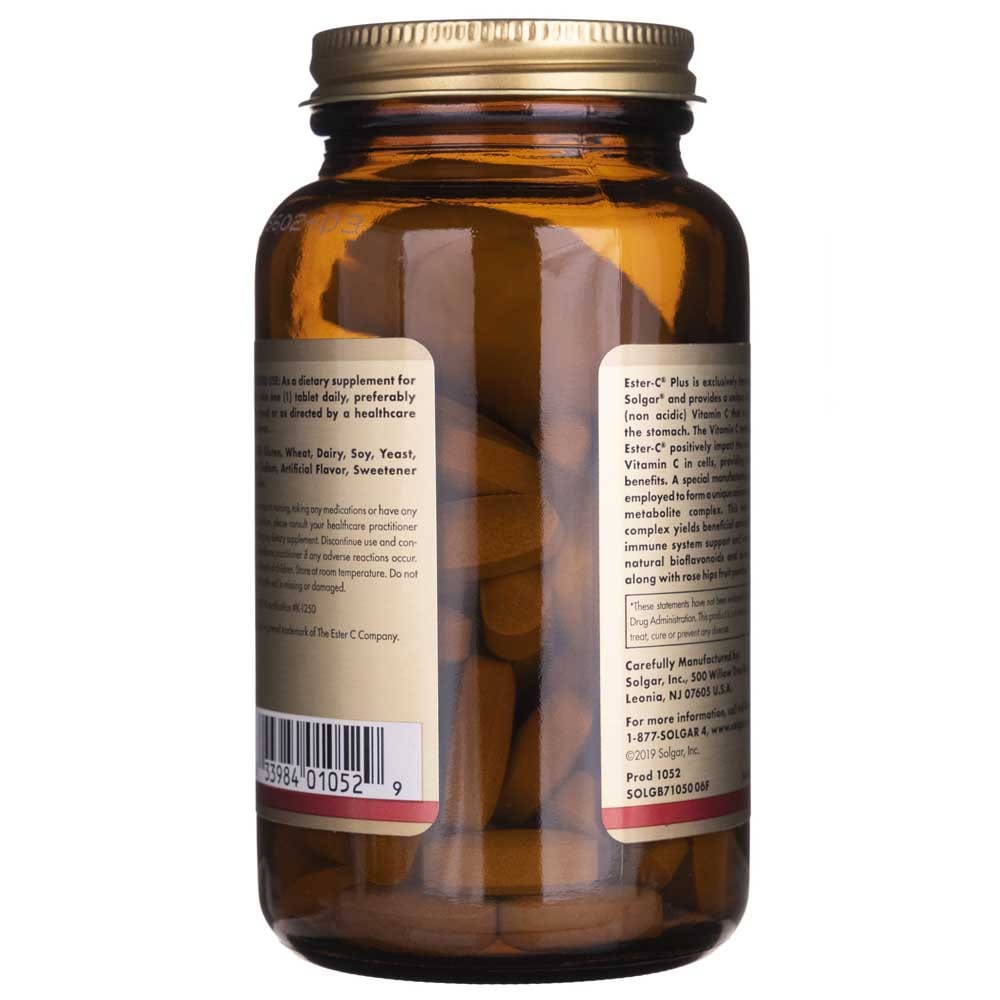 Solgar Ester-C plus Vitamina C 1000 mg - 90 Tabletas - Imagen 3