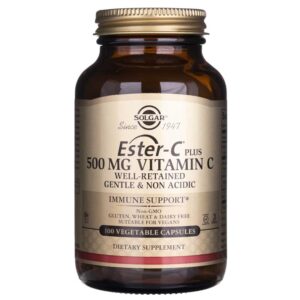 Solgar Ester-C plus Vitamina C 500 mg - 100 Cápsulas Vegetales