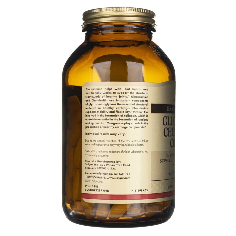 Solgar Complejo Extra Fuerte de Glucosamina y Condroitina - 150 Tabletas - Imagen 3