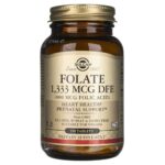 Solgar Folato 1, 333 mcg DFE (800 mcg Ácido Fólico) - 250 Tabletas