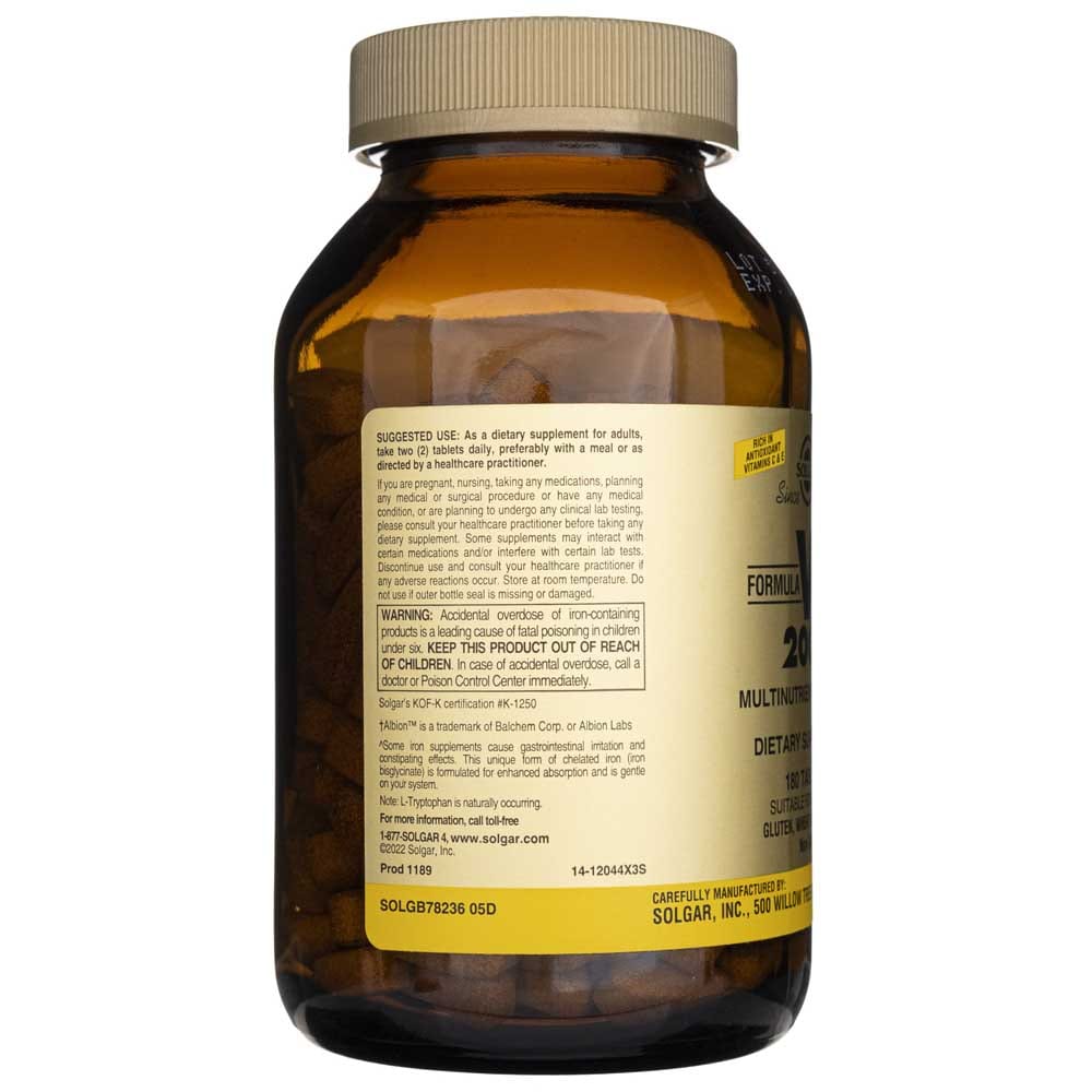 Solgar Formula VM-2000 - 180 Tabletas - Imagen 4