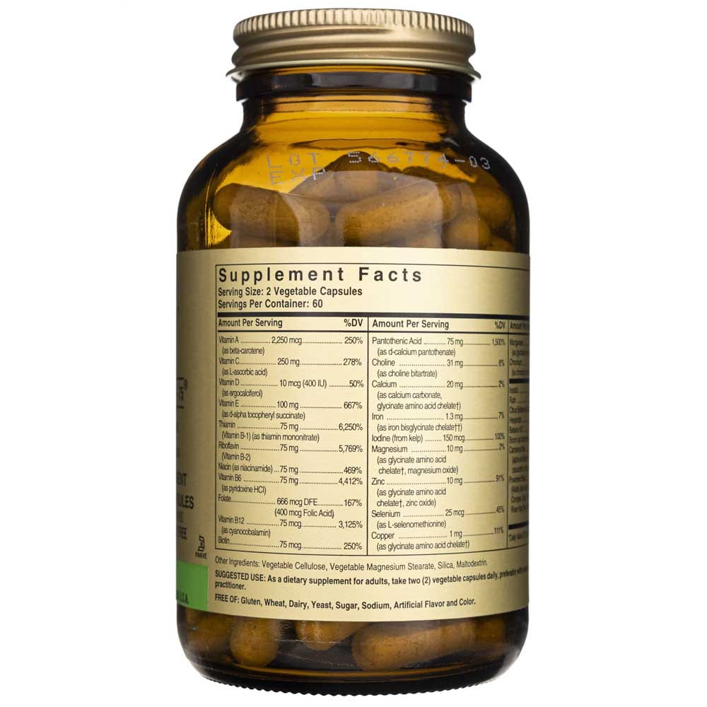 Solgar Formula VM-75 - 120 Cápsulas Vegetales - Imagen 2