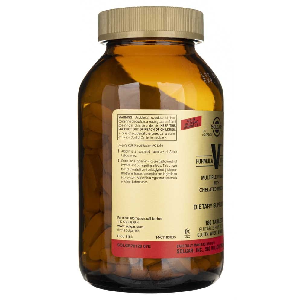 Solgar Formula VM-75 - 180 Tabletas - Imagen 4